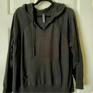 Athleta black hoodie sweater 1X